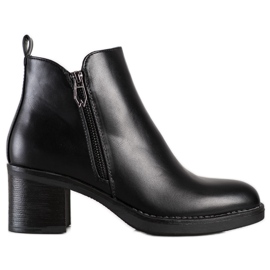 Seastar Bottes noires classiques avec une fermeture éclair le noir