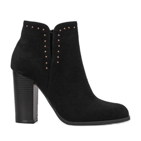 Bottines noires sur le poteau Cosette le noir Bottines noires sur le poteau Cosette le noir