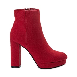 Bottes rouges en éco-poudre Azula