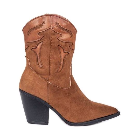 Bottes de cowboy hautes Megi marron brun Bottes de cowboy hautes Megi marron brun