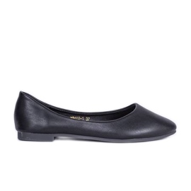 Ballerines noires au nez d'amande Baleria