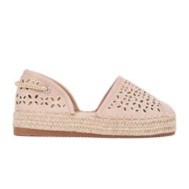 Espadrilles ajourées beige Peekaboo