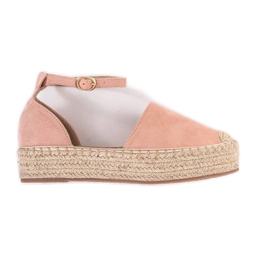 Espadrilles roses sur la plateforme Summer Espadrilles roses sur la plateforme Summer
