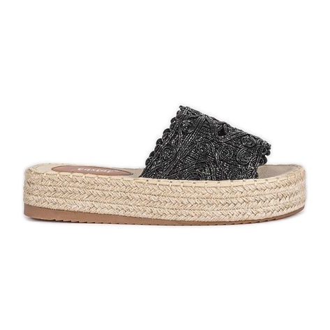 Chaussons noirs sur la plateforme Sudden Draft le noir Chaussons noirs sur la plateforme Sudden Draft le noir