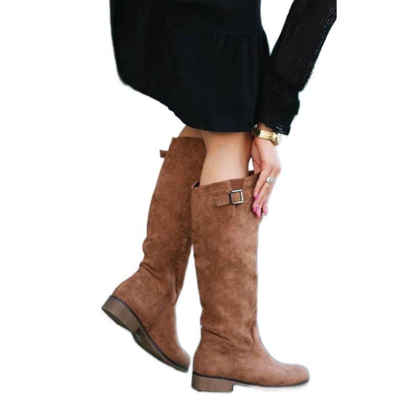 Bottines plates Louise marron brun