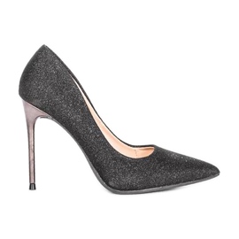 Escarpins noirs brillants le noir