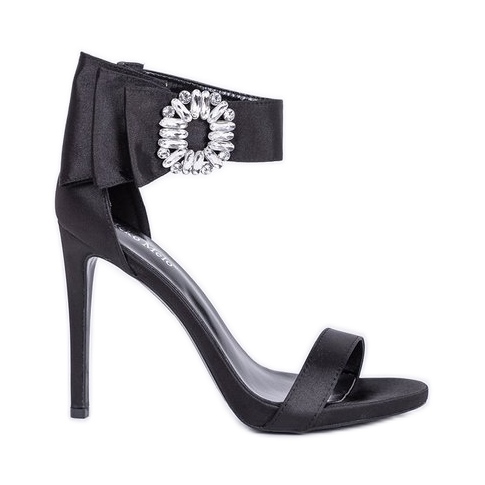 Sandales noires sur talon haut Amelia le noir Sandales noires sur talon haut Amelia le noir