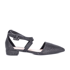 Ballerines noires à paillettes Elise le noir