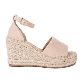 Espadrilles beiges sur la semelle compensée Holiday Vibes Espadrilles beiges sur la semelle compensée Holiday Vibes