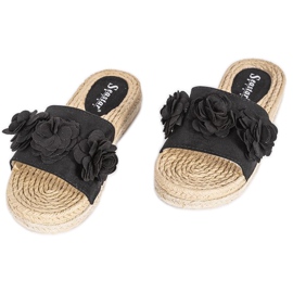 Pantoufles Sun Sparrow noires pour femmes le noir