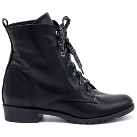 Olivier Boots cuir femme 2190 noir