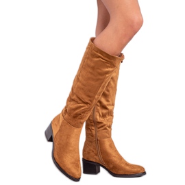 Bottines VINCEZA camel brun