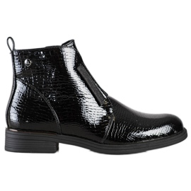 Bottes noires à la mode de Sergio Leone le noir