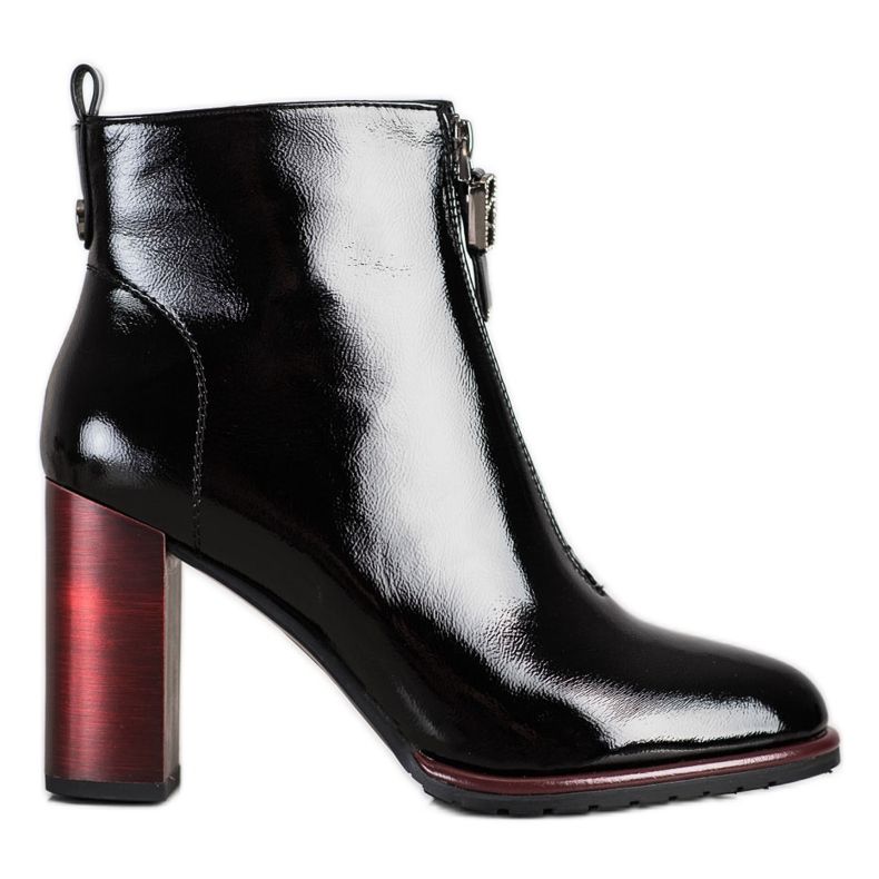 S. BARSKI Bottines vernies stylées S.BARSKI le noir