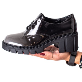 S. BARSKI Chaussures laquées S.BARSKI noir gris