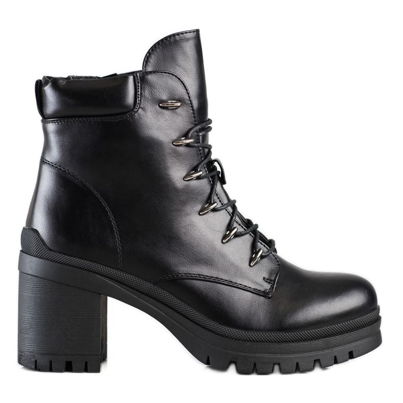 Filippo Bottes de travail à talons hauts le noir