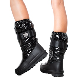 S. BARSKI Bottes de neige brillantes par S.BARSKI noir