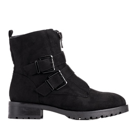 Bottines en daim Seashell pour femmes noires le noir