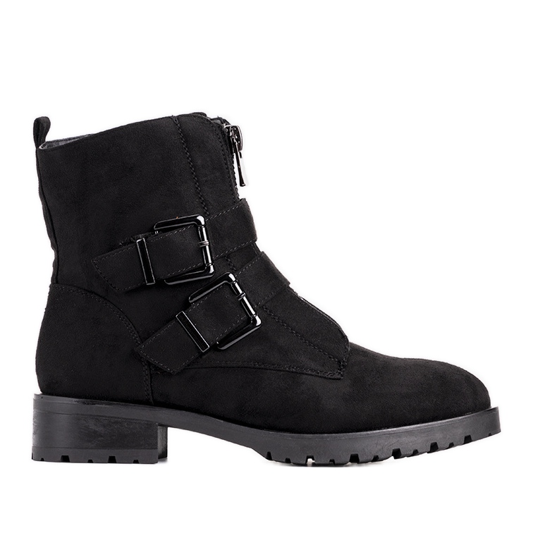Bottines en daim Seashell pour femmes noires le noir