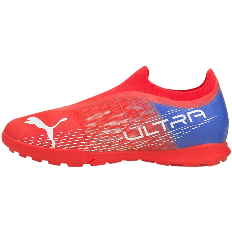 Chaussures de foot Puma Ultra 3.3 Tt Jr 106531 01 oranges et rouges