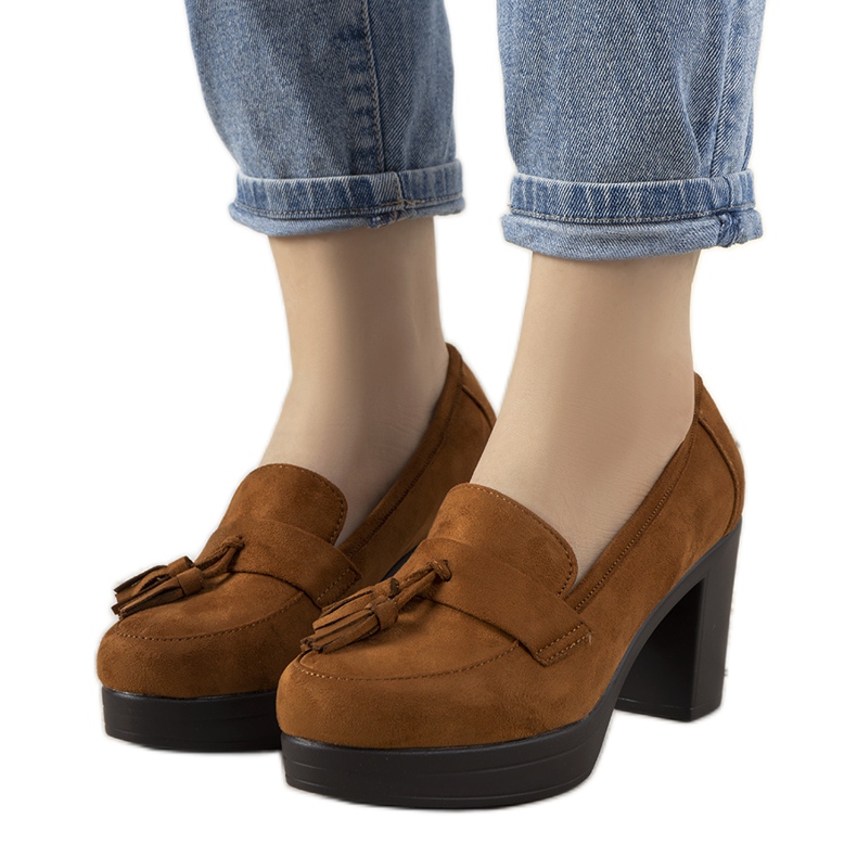 Mocassins marron sur le poteau Himmel brun