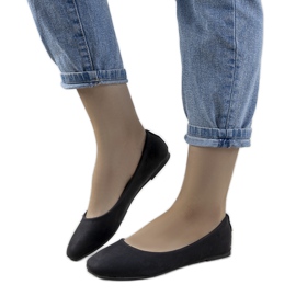 BM Ballerines classiques femme Charpie noires le noir