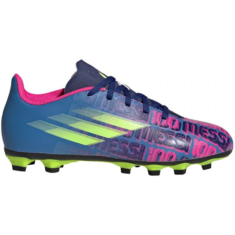 Chaussures de foot Adidas X Speedflow Messi.4 FxG Jr FY6933 multicolore bleu