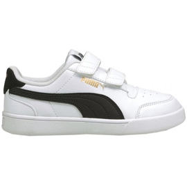 Puma Shuffle V Ps Jr 375689 02 blanche le noir