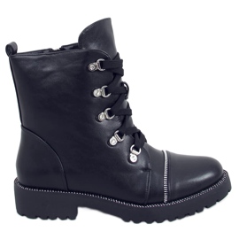 Bottes militaires noires 15625 Noir