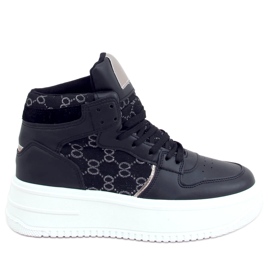 Noir AD-419 Baskets noires