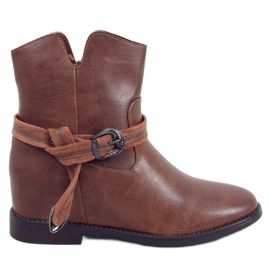 Bottes sur un camel compensé caché HQ239 Camel brun