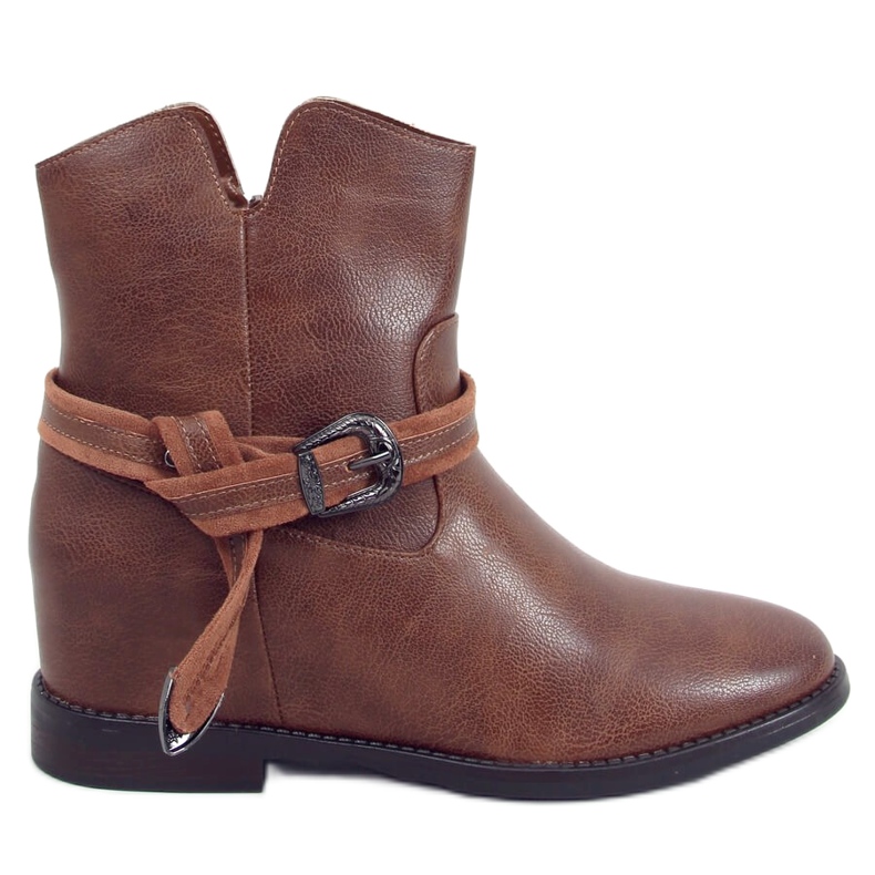 Bottes sur un camel compensé caché HQ239 Camel brun