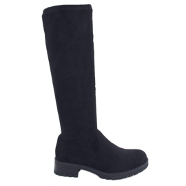 HQ232 Black bottes noires pour femmes le noir