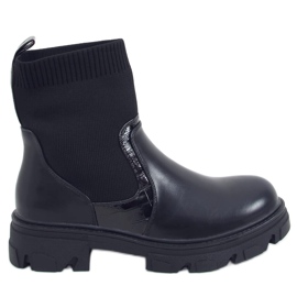Boots à tige chaussette noir HQ251 Black le noir