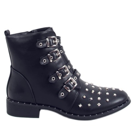 Bottes noires à clous noir M8AX1658-18 Noir le noir