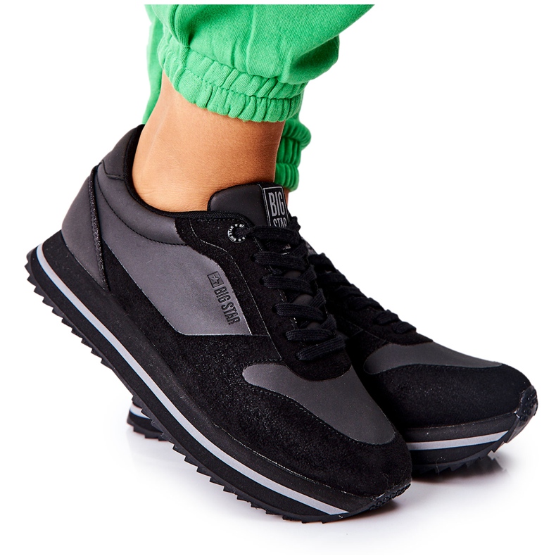 Chaussures de sport en mousse à mémoire Big Star II274217 Noir le noir