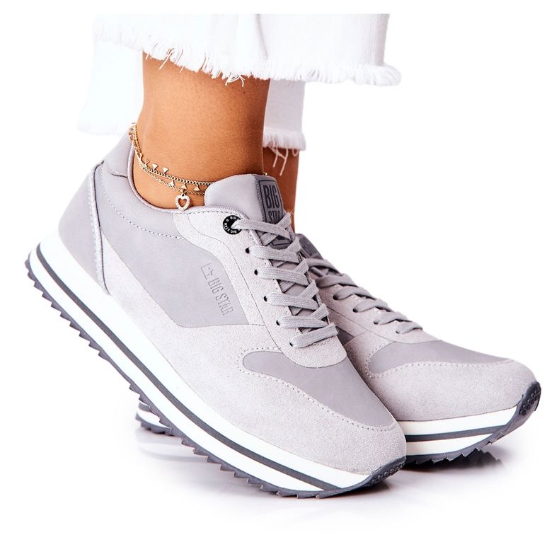 Chaussures de sport en mousse à mémoire Big Star II274219 Gris Chaussures de sport en mousse à mémoire Big Star II274219 Gris