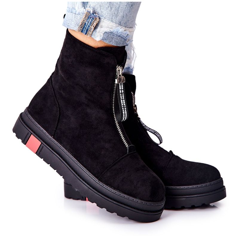 PS1 Bottes pour femmes sur la plate-forme noire Charlee le noir