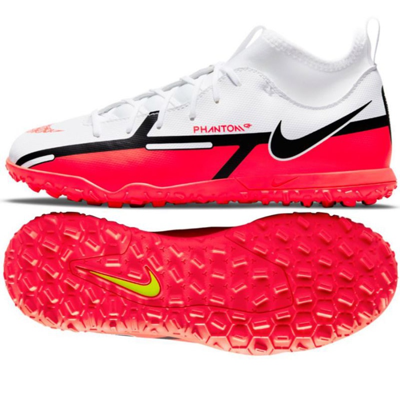Chaussure de football Nike Phantom GT2 Club Dynamic Fit Tf Jr DC0826 167 multicolore blanche