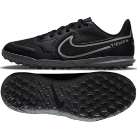 Nike Tiempo Legend 9 Club Tf Jr DA1334 004 chaussures de football noir noir