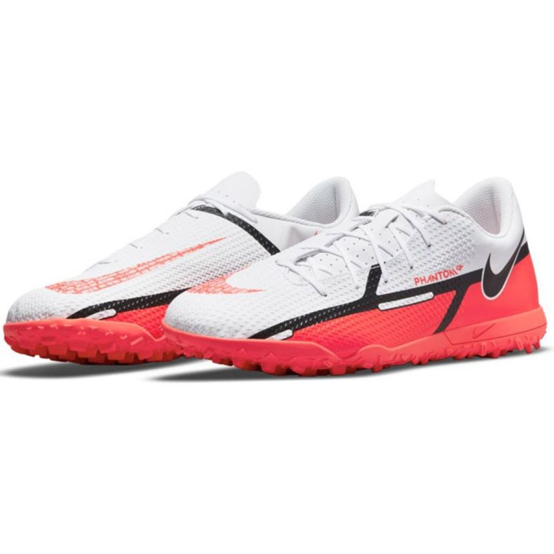 Chaussure de football Nike Phantom GT2 Club Tf M DC0821 167 blanc, rouge, multicolore blanche Chaussure de football Nike Phantom GT2 Club Tf M DC0821 167 blanc, rouge, multicolore blanche
