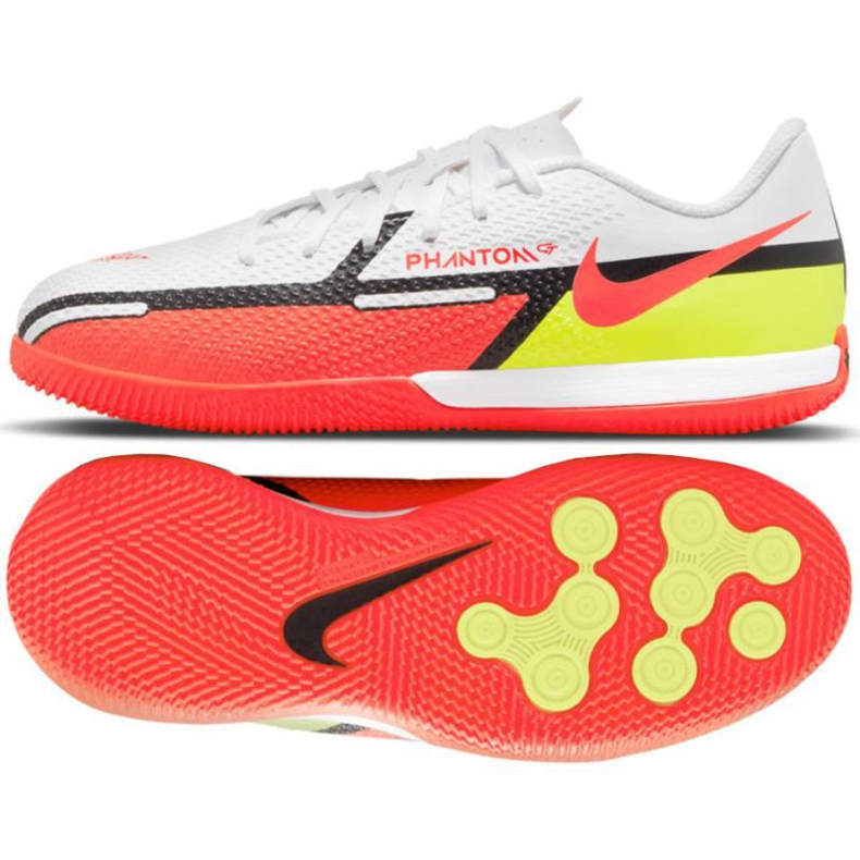 Chaussure de football Nike Phantom GT2 Academy Ic Jr DC0816 167 jaune, multicolore blanche