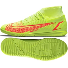 Nike Mercurial Superfly 8 Club Ic M CV0954 760 chaussures de football vert jaune jaunes Nike Mercurial Superfly 8 Club Ic M CV0954 760 chaussures de football vert jaune jaunes