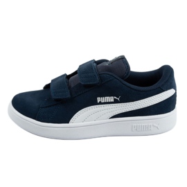 Puma Smash v2 Jr 365177 02 le noir bleu marin