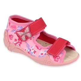 Chaussures enfant Befado jaune 342P021 rose