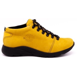 ButBal Chaussures trekking femme 674BB moutarde jaune