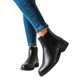 Sergio Leone Bottes noires classiques avec une fermeture éclair