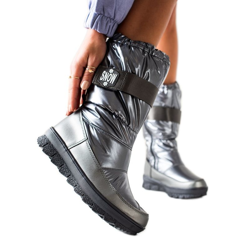 S. BARSKI Bottes de neige brillantes par S.BARSKI argent S. BARSKI Bottes de neige brillantes par S.BARSKI argent