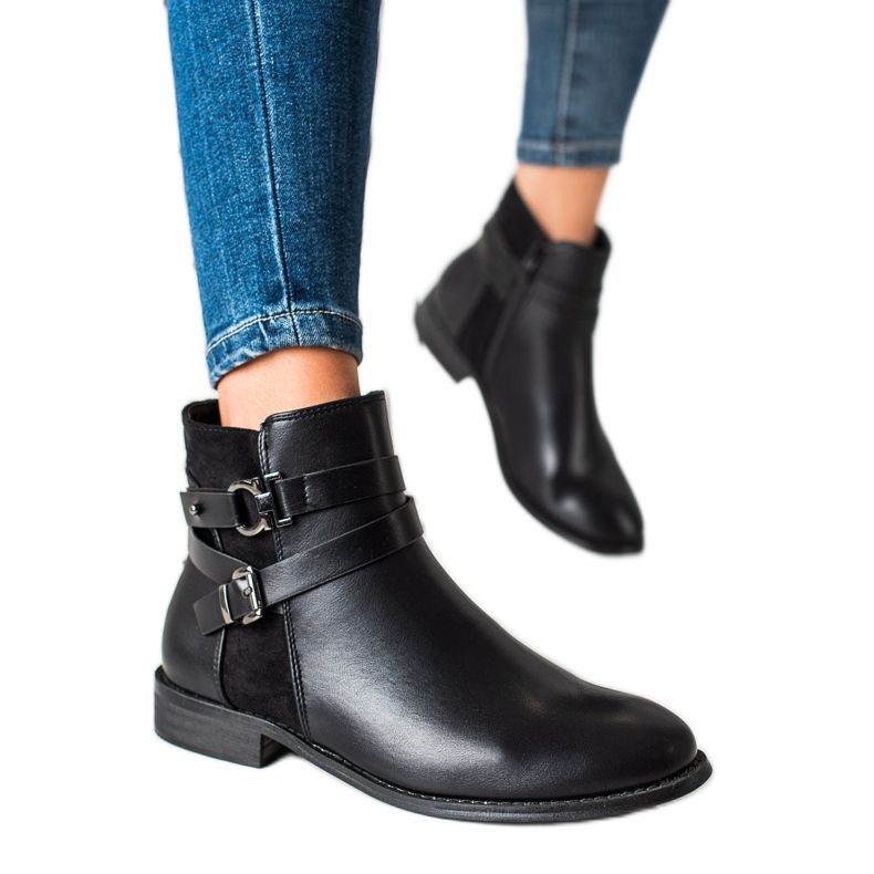 Goodin Bottes noires décontractées le noir