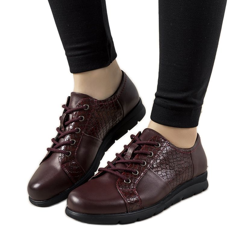 Chaussures femme marron d'Olmos rouge Chaussures femme marron d'Olmos rouge